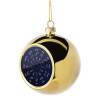 Golden Christmas tree ball ornament 8cm