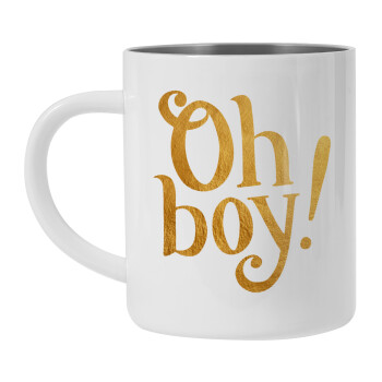 Oh baby gold, Mug Stainless steel double wall 450ml