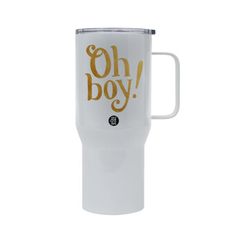 Oh baby gold, Mega Stainless steel Tumbler with lid, double wall 750L