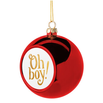 Oh baby gold, Christmas tree ball Red 8cm