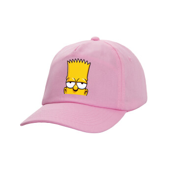 The Simpsons Bart, Καπέλο Ενηλίκων Baseball, 100% Βαμβακερό,  ΡΟΖ (ΒΑΜΒΑΚΕΡΟ, ΕΝΗΛΙΚΩΝ, UNISEX, ONE SIZE)