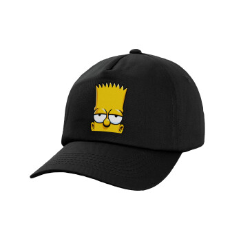 The Simpsons Bart, Καπέλο παιδικό Baseball, 100% Βαμβακερό,  Μαύρο