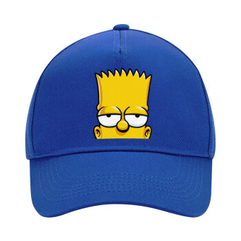 The Simpsons Bart, Ultimate Adult Hat BLUE, (100% COTTON DRILL, ADULT, UNISEX, ONE SIZE)