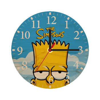 The Simpsons Bart, Ρολόι τοίχου ξύλινο plywood (20cm)