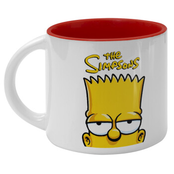 The Simpsons Bart, Κούπα κεραμική 400ml Λευκή/Κόκκινη