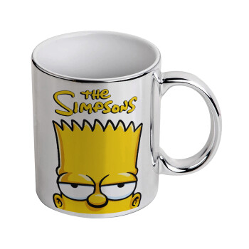 The Simpsons Bart, Mug ceramic, silver mirror, 330ml