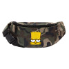 Unisex waist bag (banana) in Jungle camouflage color with 2 pockets