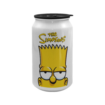 The Simpsons Bart, Κούπα ταξιδιού μεταλλική με καπάκι (tin-can) 500ml