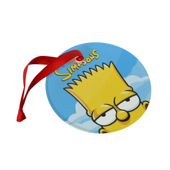 The Simpsons Bart, Χριστουγεννιάτικο στολίδι γυάλινο 9cm