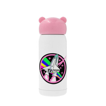 NASA pink, Pink stainless steel thermal flask, 320ml