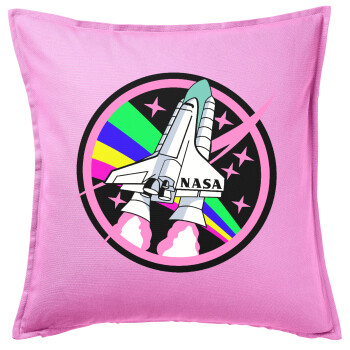 NASA pink, Sofa cushion Pink 50x50cm includes filling