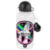 Metal water bottle, White, aluminum 500ml