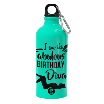 I am the fabulous Birthday Diva, Water bottle 600ml