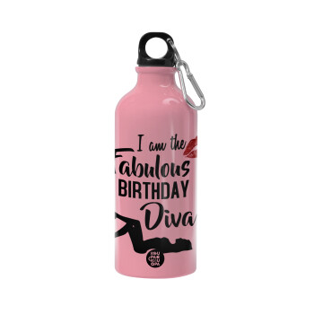 I am the fabulous Birthday Diva, Water bottle 600ml