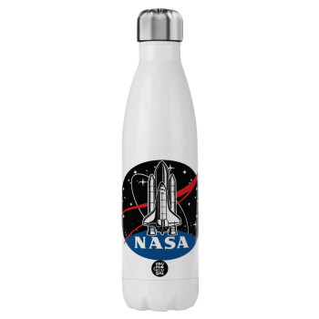 NASA Badge, Μεταλλικό παγούρι θερμός (Stainless steel), διπλού τοιχώματος, 750ml