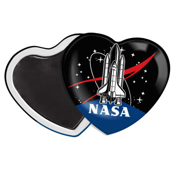 NASA Badge, Μαγνητάκι καρδιά (57x52mm)
