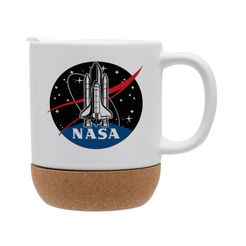 NASA Badge, Ceramic coffee mug Cork (MAT), 330ml (1pcs)