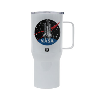 NASA Badge, Mega Stainless steel Tumbler with lid, double wall 750L