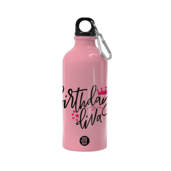 Birthday Diva queen, Water bottle 600ml