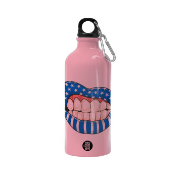 Ελληνική σημαία lips, Water bottle 600ml