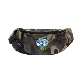 Fortnite land, Unisex waist bag (banana) in Jungle camouflage color with 2 pockets