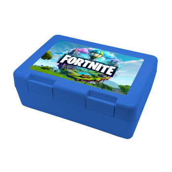 Fortnite land, Παιδικό δοχείο κολατσιού ΜΠΛΕ 185x128x65mm (BPA free πλαστικό)