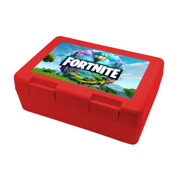 Fortnite land, Children's cookie container RED 185x128x65mm (BPA free plastic)