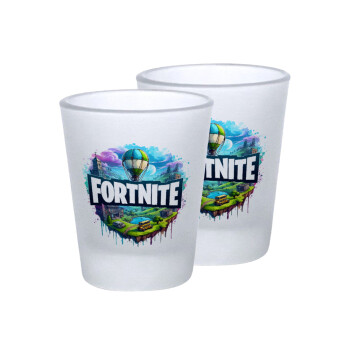 Fortnite land, Σφηνοπότηρα γυάλινα 45ml του πάγου (2 τεμάχια)