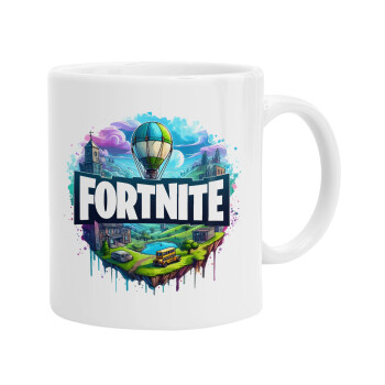 Fortnite land, Ceramic coffee mug, 330ml (1pcs)