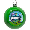 Green Christmas tree ornament bauble 8cm