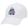 Adult Baseball Cap White 5-panel (POLYESTER, ADULT, UNISEX, ONE SIZE)