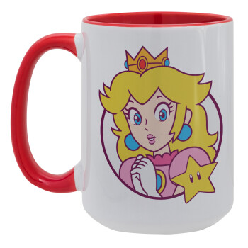 Princess Peach, Κούπα Mega 15oz, κεραμική Κόκκινη, 450ml