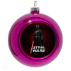 Purple Christmas tree ornament bauble 8cm