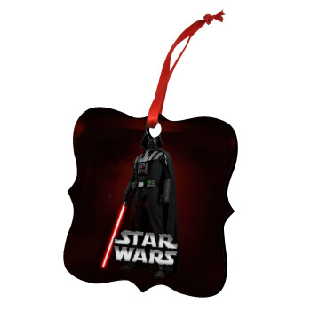 Darth vader, Christmas ornament polygon wooden 7.5cm