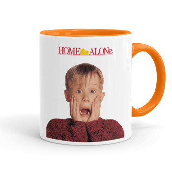 Μόνος στο σπίτι Kevin McCallister Shocked, Mug colored orange, ceramic, 330ml