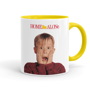 Μόνος στο σπίτι Kevin McCallister Shocked, Mug colored yellow, ceramic, 330ml