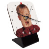 Quartz Wooden table clock with hands (10cm)