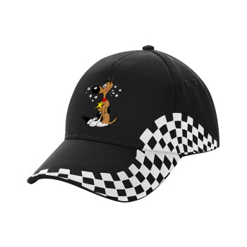 Rantanplan, Adult Ultimate BLACK RACING Cap, (100% COTTON DRILL, ADULT, UNISEX, ONE SIZE)