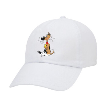 Rantanplan, Adult Baseball Cap White 5-panel (POLYESTER, ADULT, UNISEX, ONE SIZE)