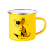 Yellow Enamel Metallic Cup 360ml