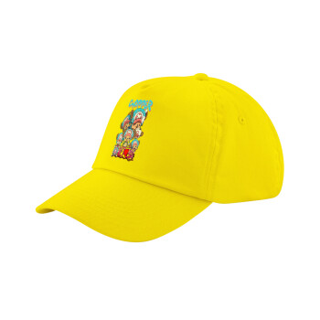 Chopper One Piece, Child's Baseball Cap, 100% Cotton Twill, Yellow (COTTON, CHILD, UNISEX, ONE SIZE)