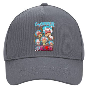 Chopper One Piece, Ultimate Adult Hat Grey, (100% COTTON DRILL, ADULT, UNISEX, ONE SIZE)