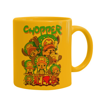 Chopper One Piece, Ceramic coffee mug yellow, 330ml