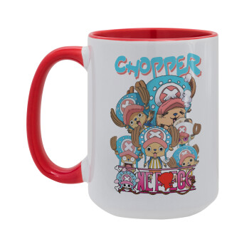 Chopper One Piece, Κούπα Mega 15oz, κεραμική Κόκκινη, 450ml