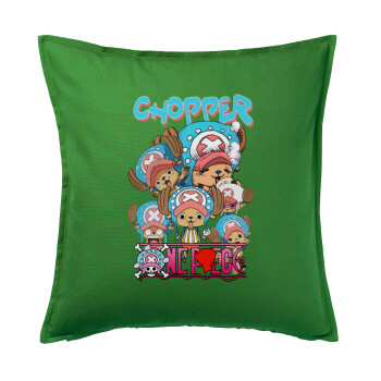 Chopper One Piece, Sofa cushion Green 50x50cm includes filling