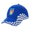 Adult Ultimate BLUE RACING Cap, (100% COTTON DRILL, ADULT, UNISEX, ONE SIZE)