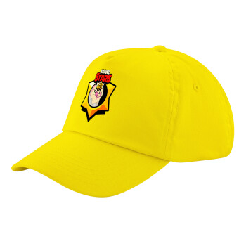 Brawl Stars Byron, Child's Baseball Cap, 100% Cotton Twill, Yellow (COTTON, CHILD, UNISEX, ONE SIZE)