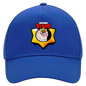 Brawl Stars Byron, Ultimate Adult Hat BLUE, (100% COTTON DRILL, ADULT, UNISEX, ONE SIZE)