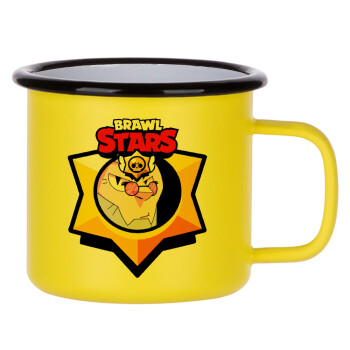 Brawl Stars Byron, Metallic enamel MATT Yellow cup 360ml