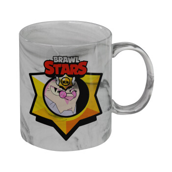 Brawl Stars Byron, Mug ceramic marble style, 330ml